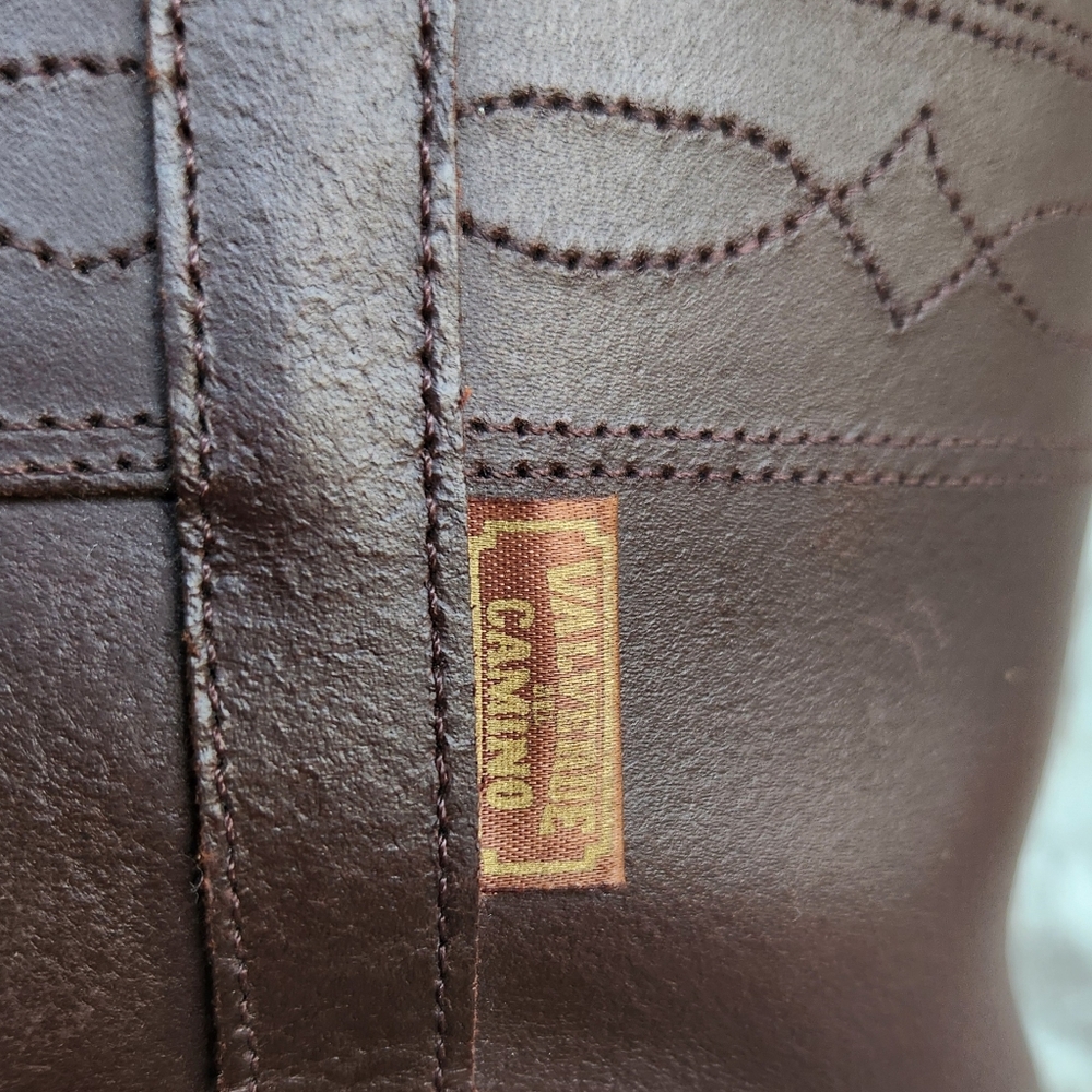 El Estribo Spanish "Camperos" Riding Boots Brown Leather | Women's Size 39, 8 US - Picture 4 of 15
